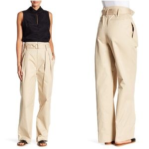 Frame Denim Women KHAKI High Rised Belted Pants